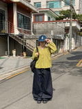 [unisex] Riove Raw Denim Wide Pants
