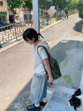Comu Light Blue Bermuda Washing Denim Pants