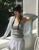 Lilfew Flower Lace Crop Sleeveless