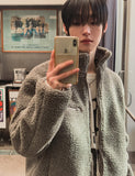 Fog High Neck Zipper Fleece Jacket