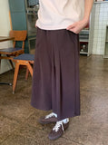 [unisex] Ahin Pintuck Banding Bermuda Pants