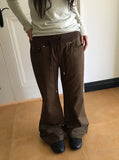 Filles Rivet Shibori Banding Bootcut Pants