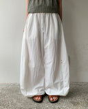 [unisex] Psil Eyelet Summer Nylon Wide Pants
