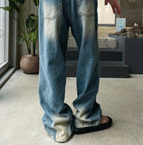 Real point brush denim