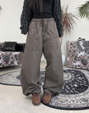 Root Pigment Work Balloon Pants