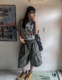 Fold Pocket Pigment Cargo Bermuda Pants