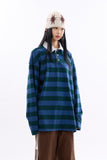 Moab over stripe collar T-shirt