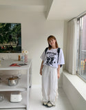 Muri Mesh Nylon Wrinkle Banding Pants