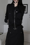 Cats Line Hood Zip-up