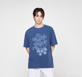 Flower Bouquet Drawing Pigment Short Sleeve Tee