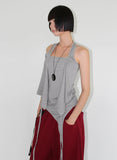 (2-way) WRAP HALTER SLEEVELESS