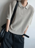 Venice half-zip collar knit