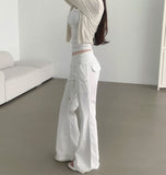 Banding Unique Cooling Patch Pocket Span Bootcut Pants