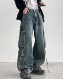 Reform Strap Cargo Denim Pants