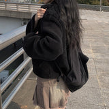 Karen Suede Gym Sack Backpack