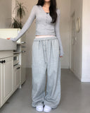 Grainy Wide Training Pants