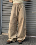 Oru Peach Cotton Banding Wide Pants