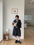 Cocuna Banding Cotton Cargo Midi Skirt