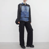 Riona Color Matching Denim Pants