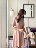 Louin Tweed Belted Mini One Piece