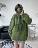 Blan Brush Round Knit