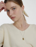 Volume Square H BAR Necklace L