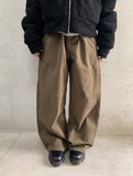 Hugin Cut Cotton Balloon Wide Pants