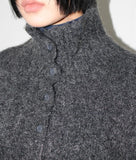 (WOOL) HIGH-NECK KNIT VEST