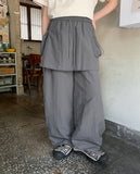 Rode Banding String Layered Skirt Pants