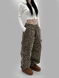 MAZEN LEOPARD CARGO PANTS