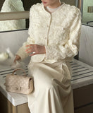Roseming Flower Short Cardigan Jacket