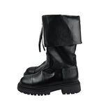 Zipper Flip Buckle Boots
