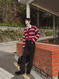 [wool21%] sway multi-stripe cardigan