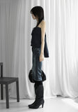 Crush Line Denim Pants