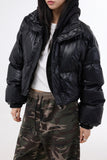 Teni leather padded jacket