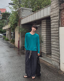 Seilen Stripe Banding Wide Slacks