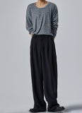 Maison two tuck back banding slacks