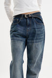 Sutton washed boot cut denim pants