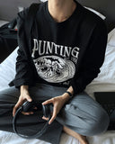 Punting Lettering Long Sleeve Tee
