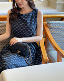 Lydia No Collar Denim Short Sleeve Jacket