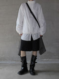 Two-bead check scarf pants