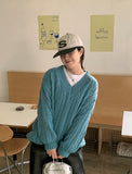 Lyotin V-neck cable knit