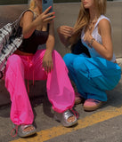[Festival look] Sparkle Neon Nylon Pants
