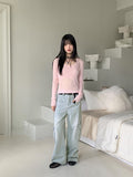 Bru sleeveless layered see-through ribbed long sleeve knit