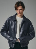 Fox Leather Oval Pocket Jacket