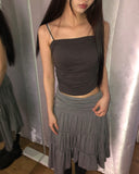 Corning Slim Side Shirring Built-in Cup Sleeveless