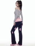 STILL FLOWER Bootcut Pants