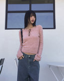 [Mohair Wool] Jining Slim Fit Mohair Wool Inner Long Sleeve Knit