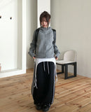 Sein High Neck Hood Knit Cardigan