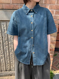 Indas Vintage Denim Short Sleeve Shirt